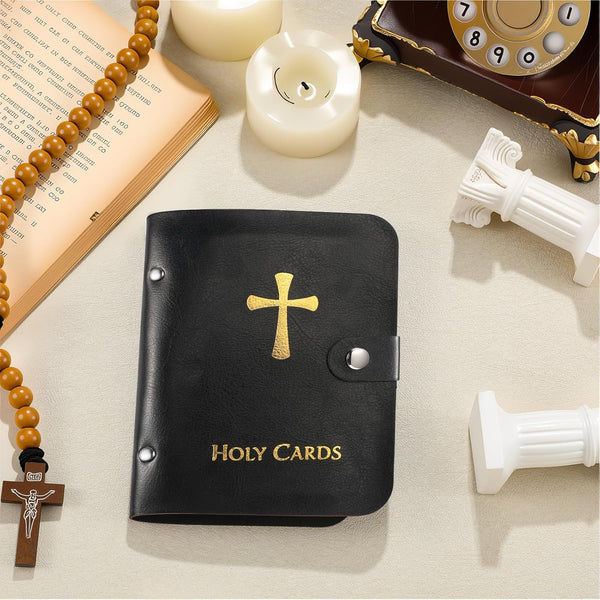 ✈️Gold-Stamped Leather Passport Holder with Airplane Clasp