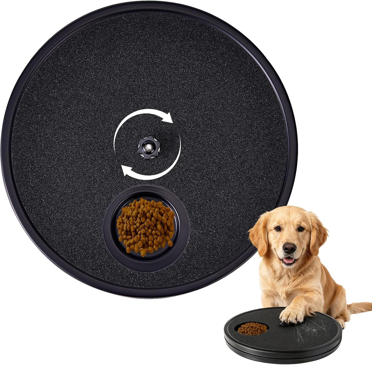 🦮3‑in‑1 Interactive Dog Nail Grinding & Treat Feeding Turntable