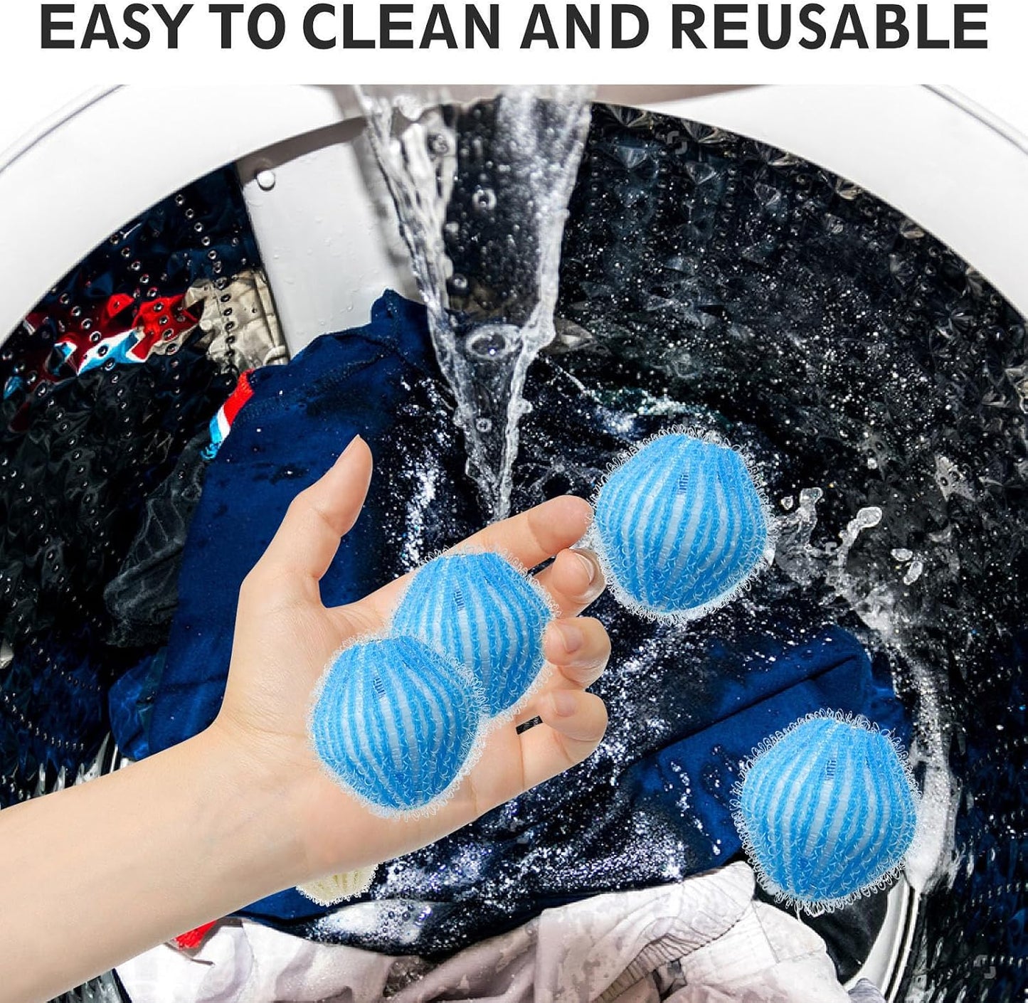🐶🐱 Reusable Pet Hair Removal Laundry Balls-8 Pieces
