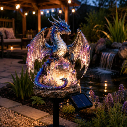 🐉Solar Dragon Crystal Garden Light – Glowing Fantasy Outdoor Yard Decor with Solar Panel
