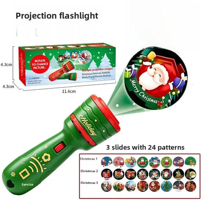 🔥HOT SALE 49% OFF -🎃👻Kids Halloween Christmas Projection Flashlight Toy