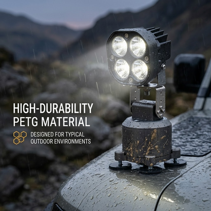 Heavy-Duty Magnetic Remote LED Work Light | Off-Road, Camping & Construction Portable Flood Light