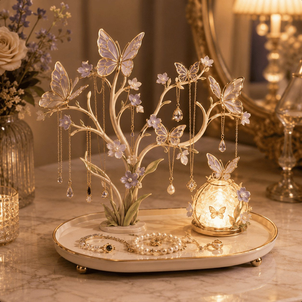 🔥Last Day 50% OFF - 💍✨Illuminated Jewelry Tree Organizer