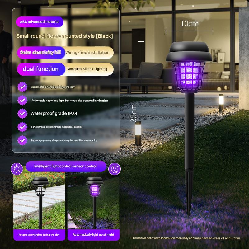 4 Pcs  Outdoor Solar Mosquito Killer Lamp for Lawns