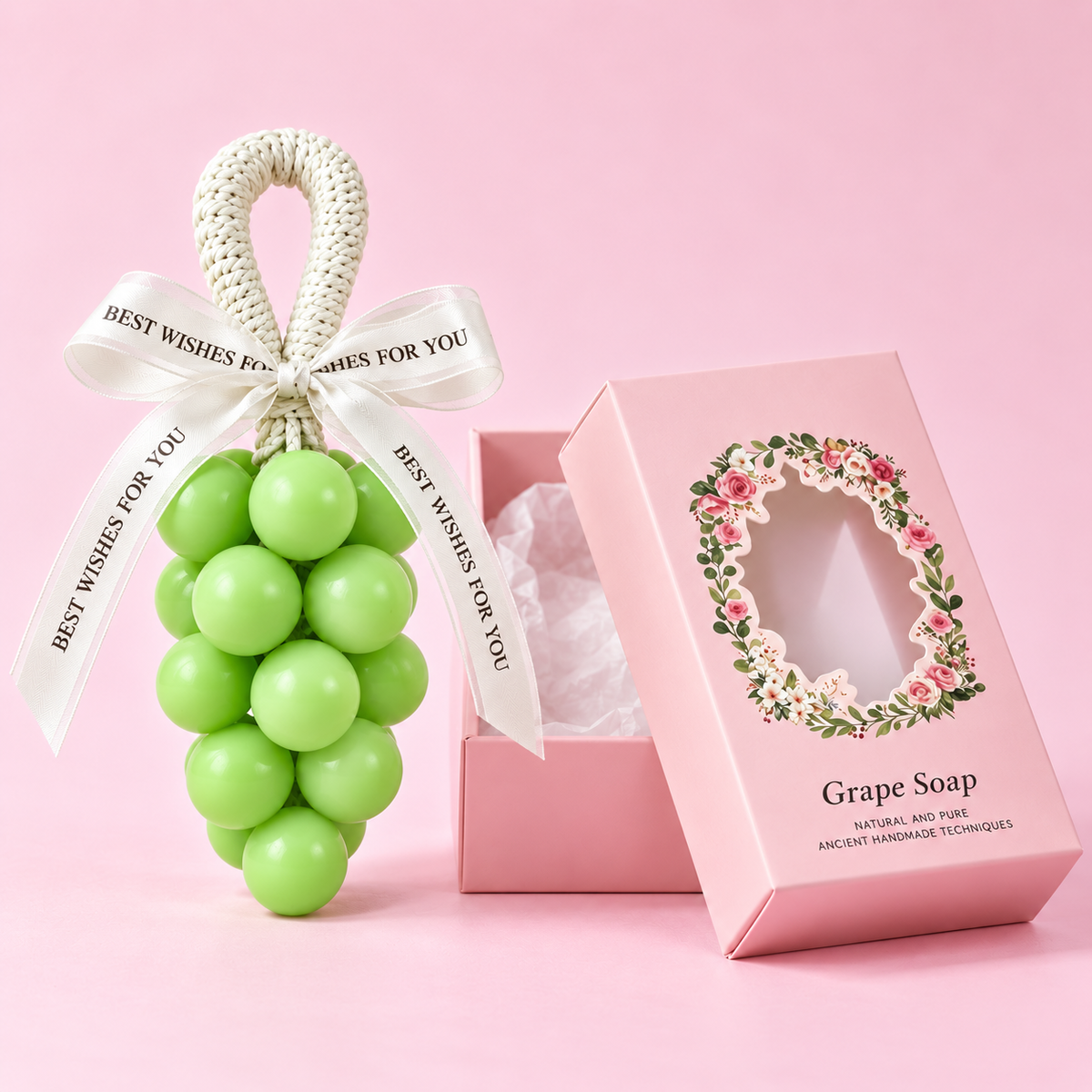 🍇 Handmade Grape Soap – Small-Batch Natural Oil Soap with Gentle Scent 💜
