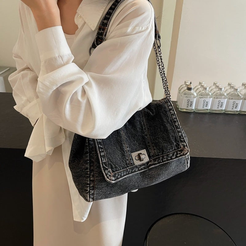 🔥Hot Sale 50% OFF🎁Denim Chain Shoulder Bag — 2026 New Arrival