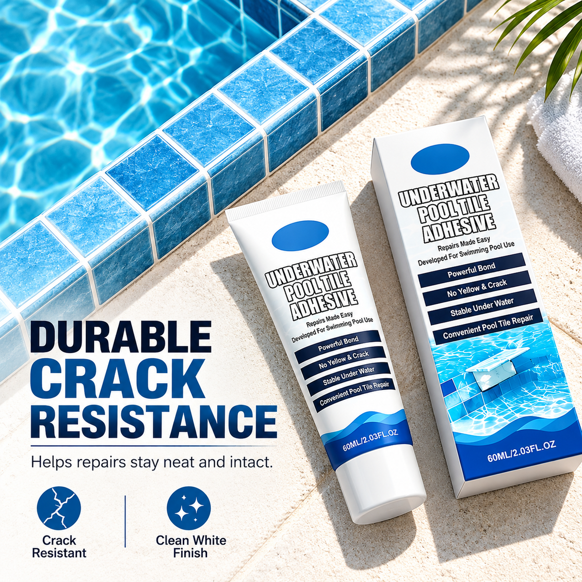 💧 Waterproof Underwater Swimming Pool Tile Repair Adhesive Glue 🏊‍♂️