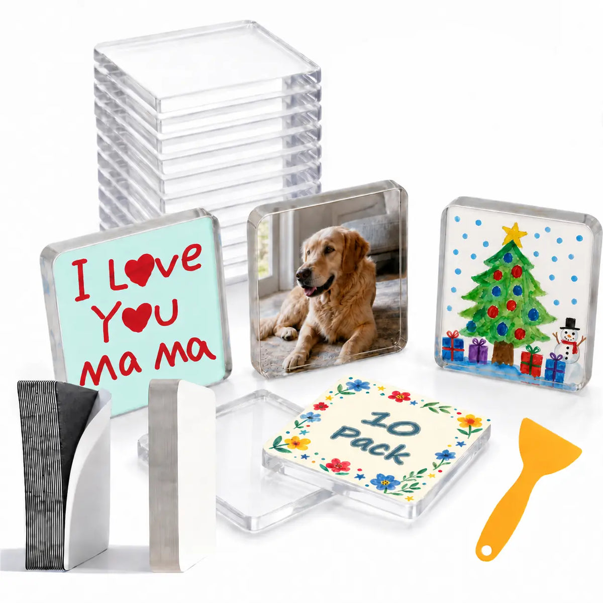🔥 50% OFF DIY Acrylic Photo Magnet Kit – Create Custom Fridge Magnets in Minutes