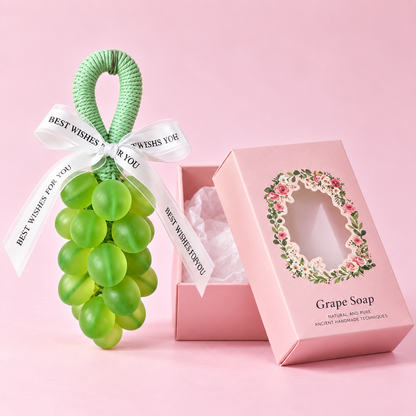 🍇 Handmade Grape Soap – Small-Batch Natural Oil Soap with Gentle Scent 💜