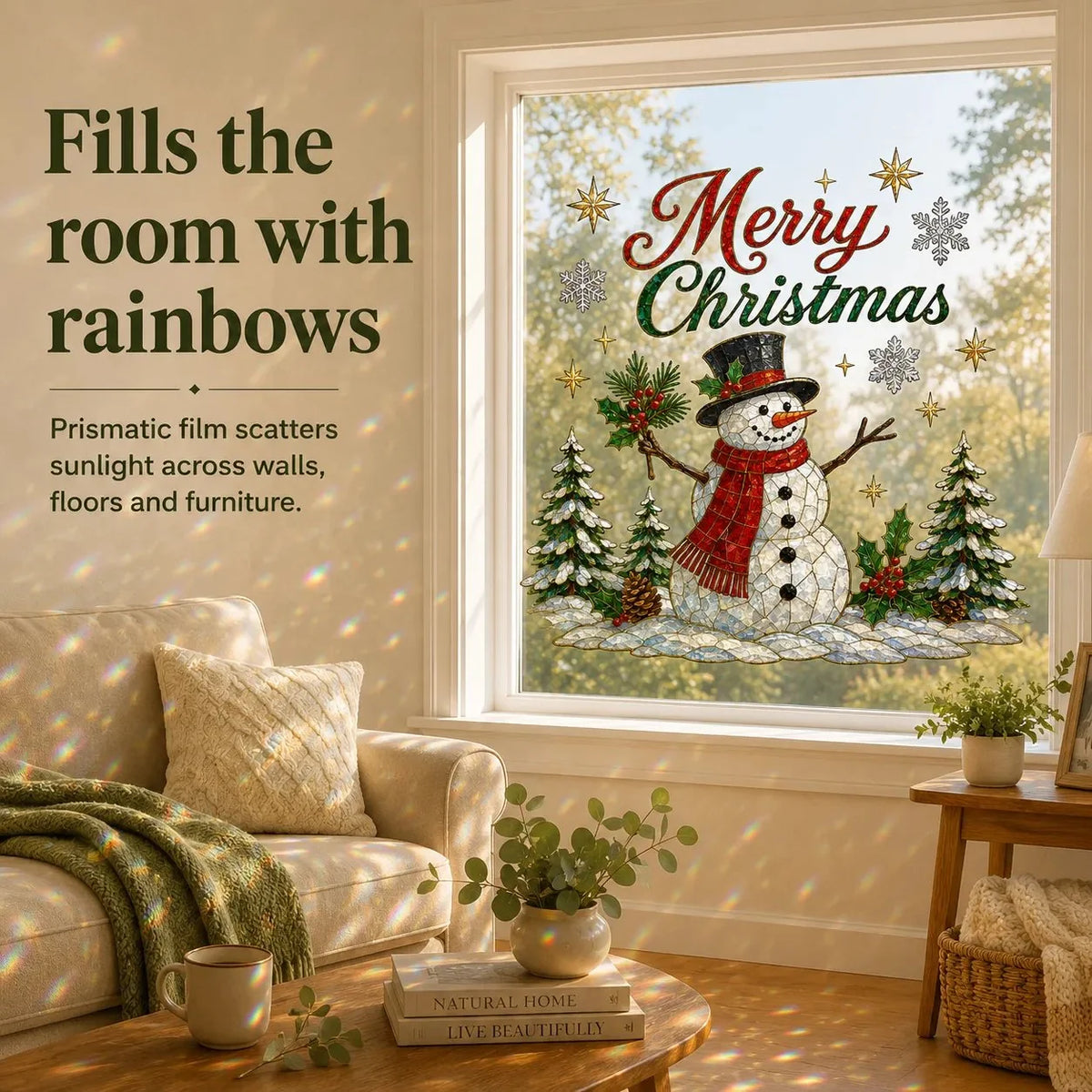 🎄🪟Christmas Classics Scenic Window Sticker – Turn Every Window Into a Christmas View