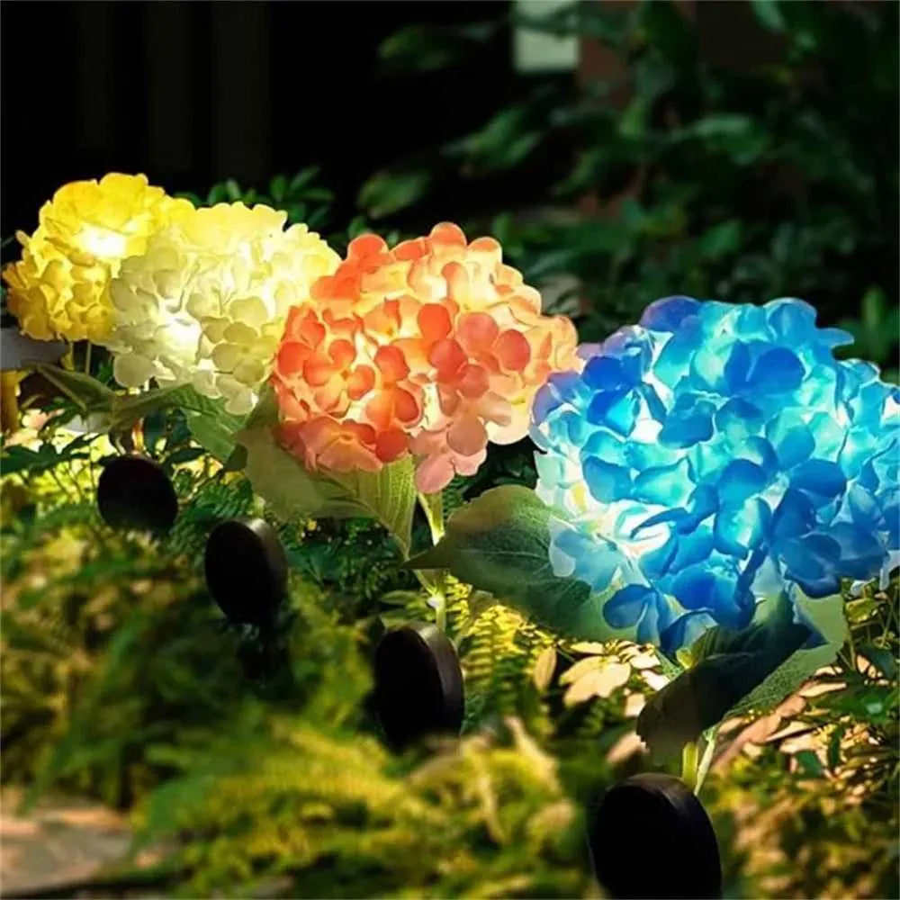🌷Solar Hydrangea Flower Garden Stake Lights