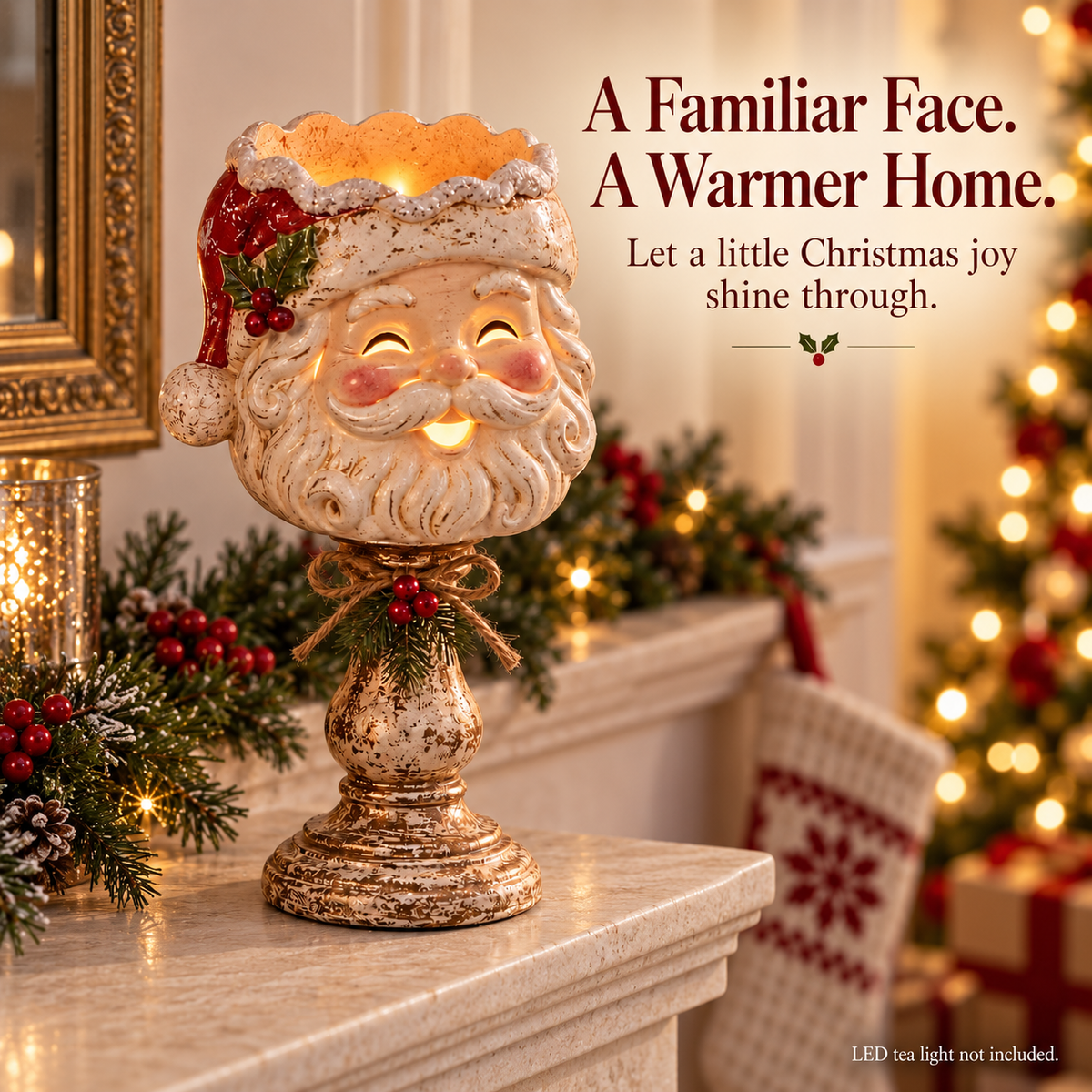 🎄 Christmas Heirloom Glow Candle Holder Collection