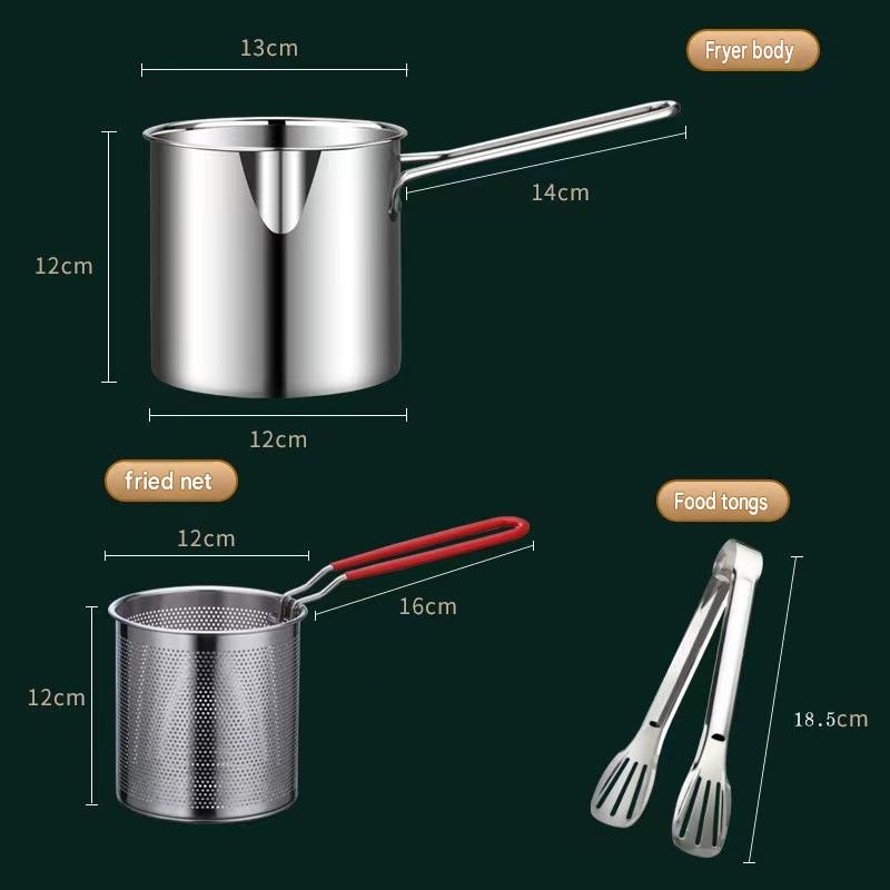 🔥304 Stainless Steel Multifuntional Fryer