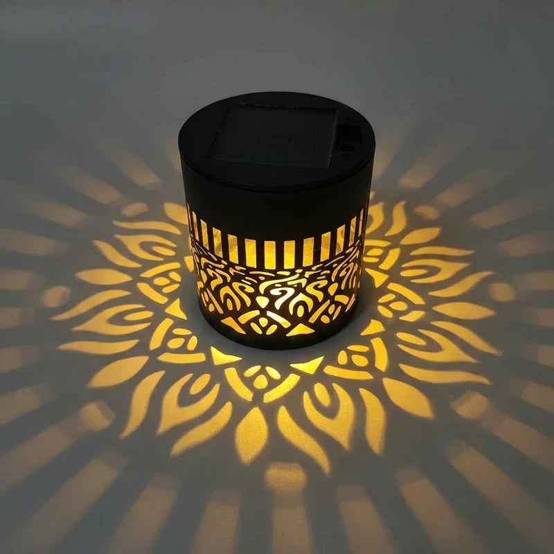 🌀💥Limited Sale Buy 1 Get 1 Free🌞💡Solar Mandala Wall Light Outdoor Garden Fence Projector Lamp Patio Ambient Decor