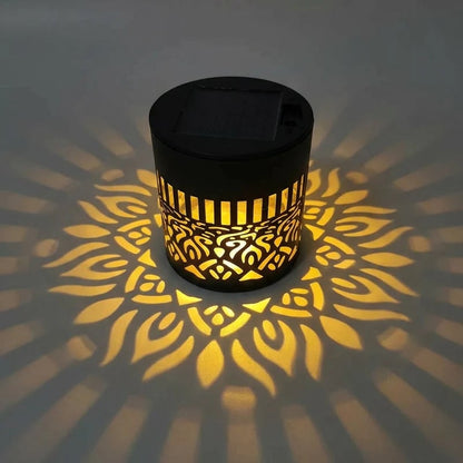 🌀💥Limited Sale Buy 1 Get 1 Free🌞💡Solar Mandala Wall Light Outdoor Garden Fence Projector Lamp Patio Ambient Decor