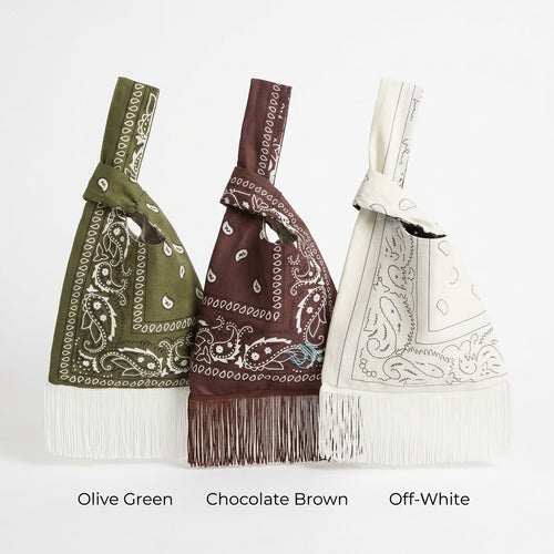 ✨🪢Bandana Knot Bag with  Fringe