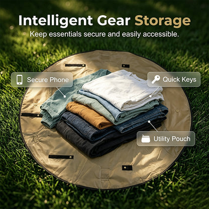 2-in-1 Convertible Picnic Mat Tote Bag