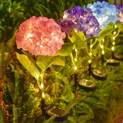 🌷Solar Hydrangea Flower Garden Stake Lights