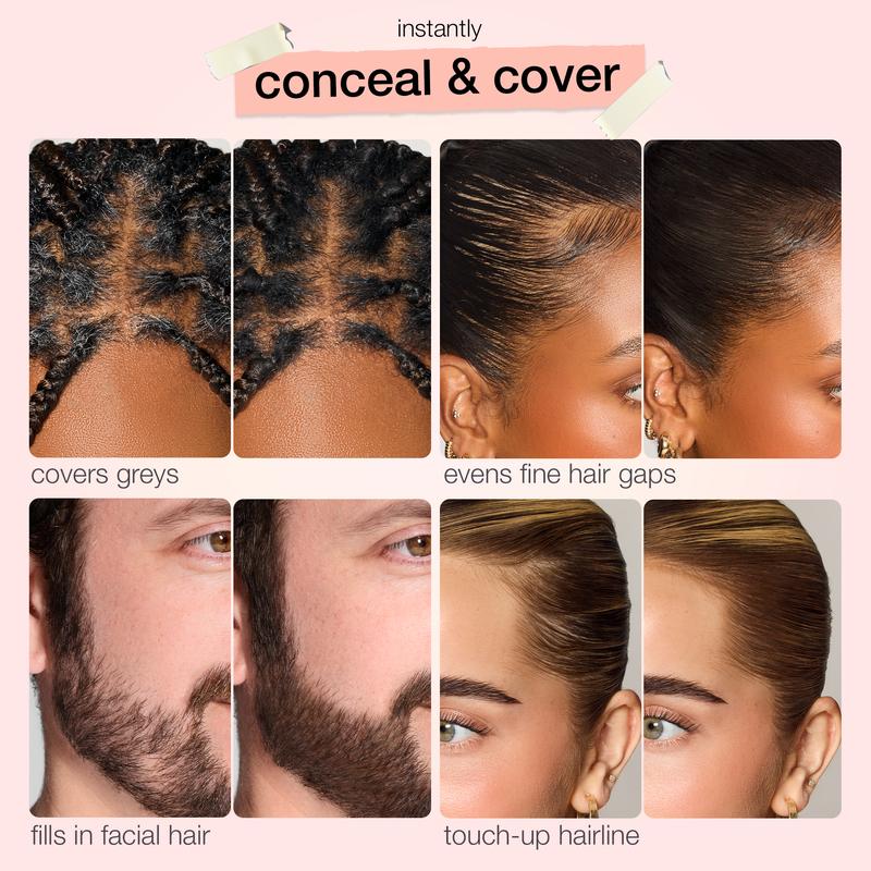 ✨ Hairline & Parting Touch-Up Powder | Quickly Conceal Roots in 10 Seconds