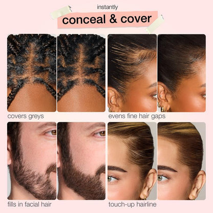 ✨ Hairline & Parting Touch-Up Powder | Quickly Conceal Roots in 10 Seconds