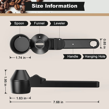 Coffee Scoop & Funnel for Reusable K Cup Refillable Coffee Pods