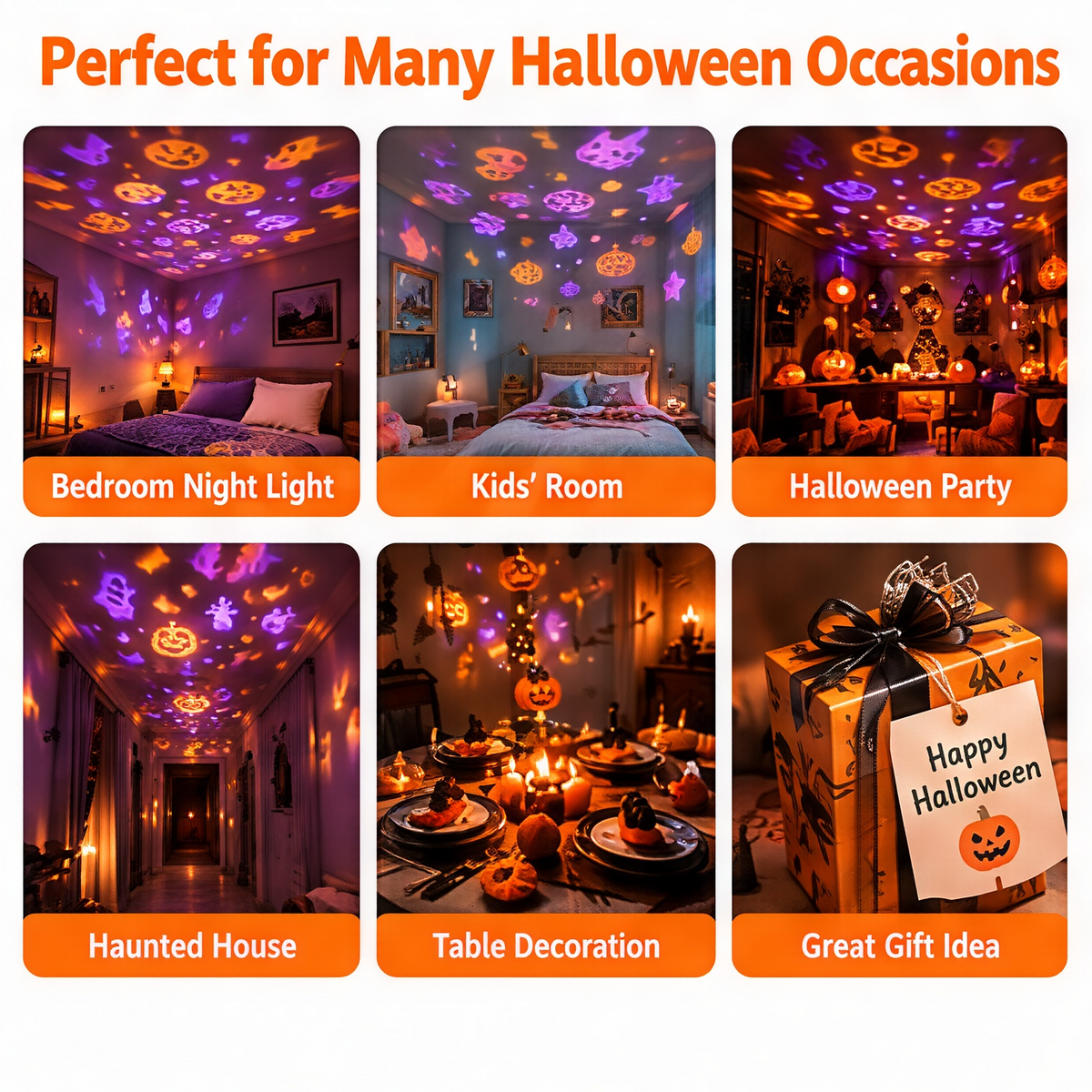 🎃Halloween Pumpkin Projector Light