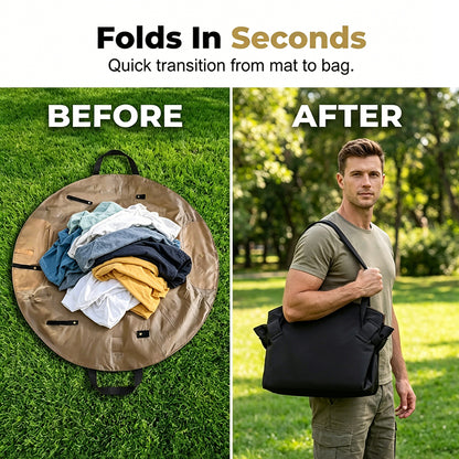 2-in-1 Convertible Picnic Mat Tote Bag