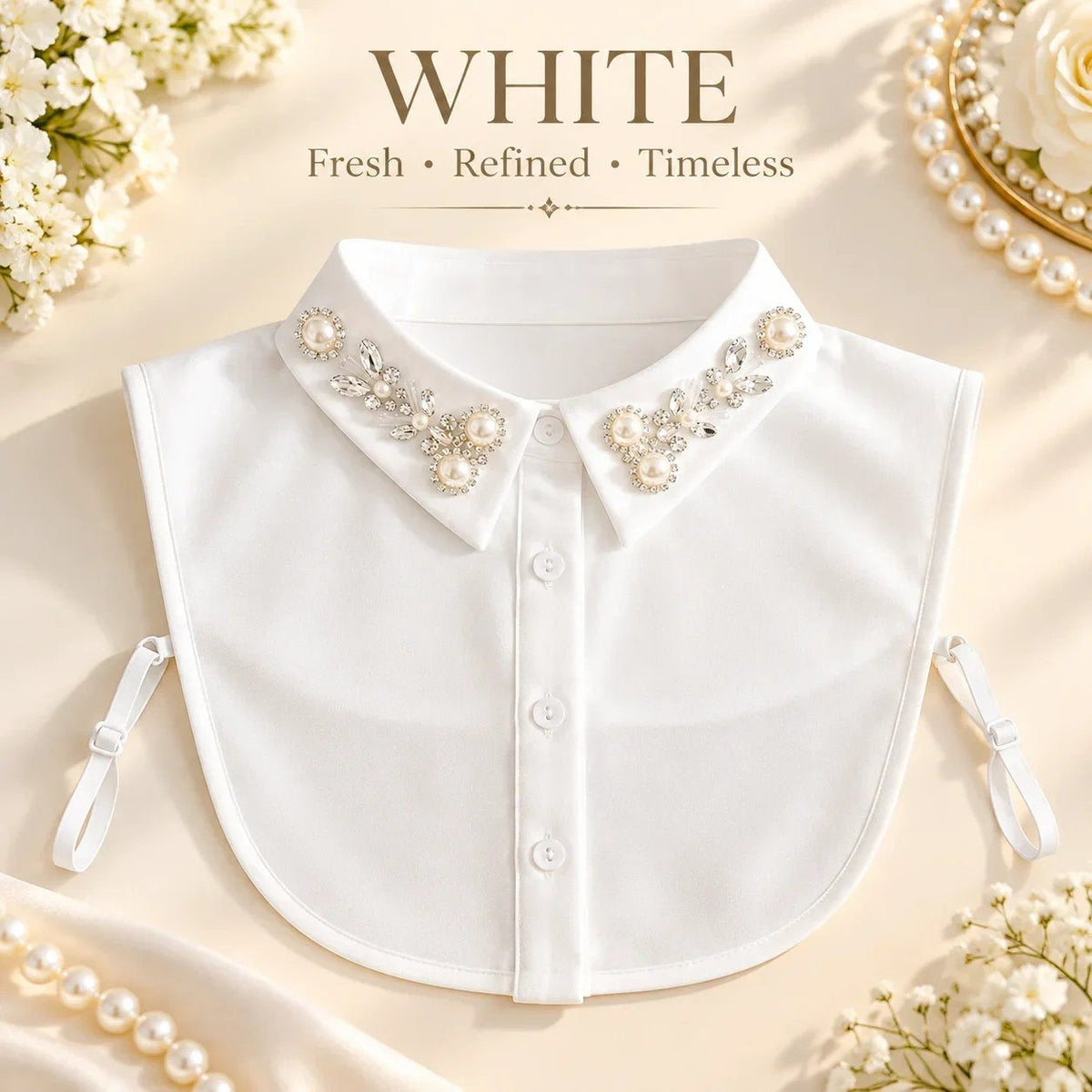 🔥 Holiday Celebration 50% OFF ✨Jeweled Detachable Collar -Add Instant Elegance  💎