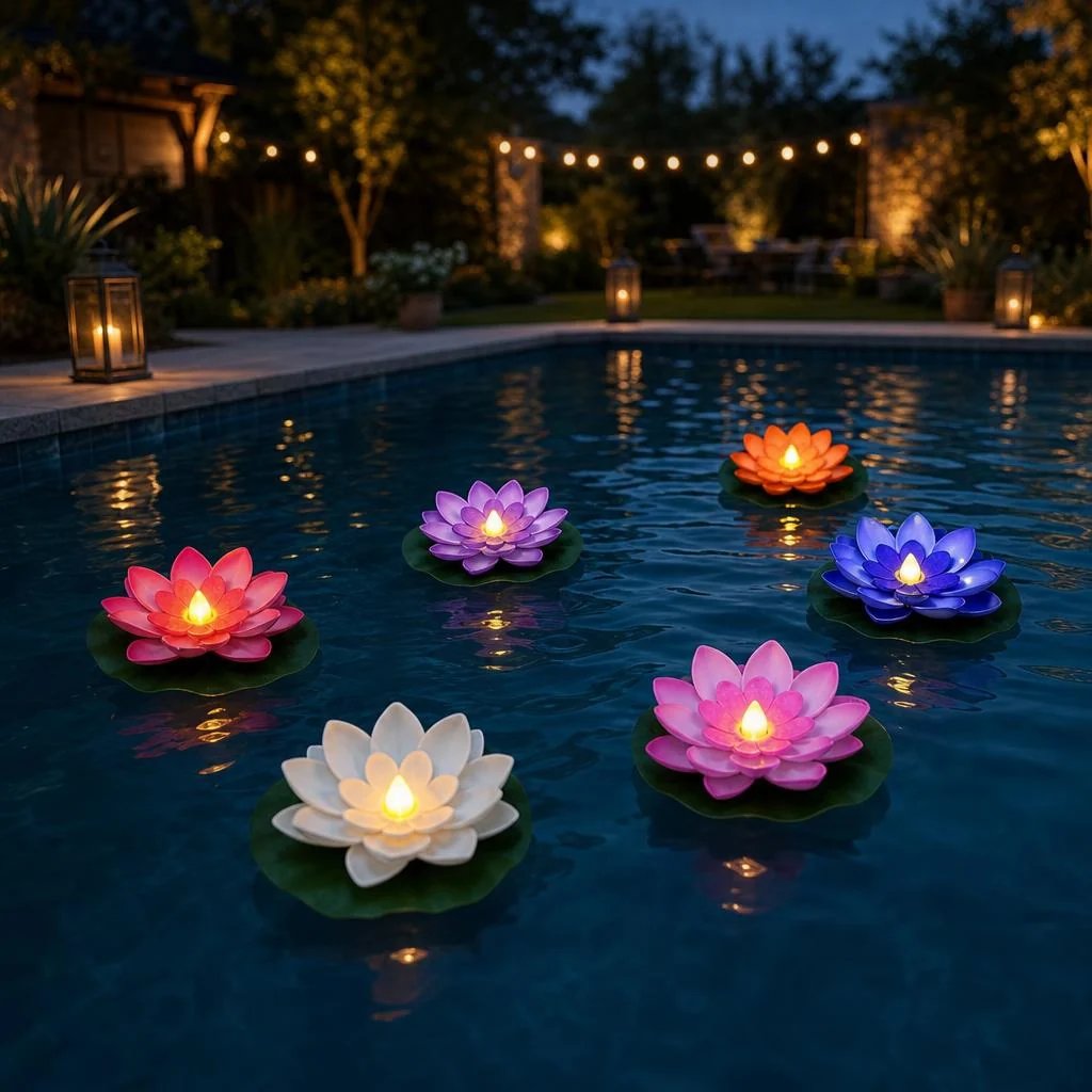 🪷Floating Lotus Lights