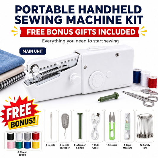 🧵👚🩳Portable Handheld Electric Sewing Machine Kit——Suitable for Beginners