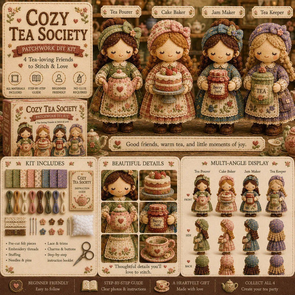 🎁🧵 Tiny Worlds Collection – Patchwork DIY Kit Series