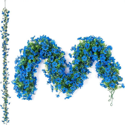 💐 Versatile Artificial Violet Vines – Reusable Garlands Suitable for All Decorations and Holidays 🌸 🎄