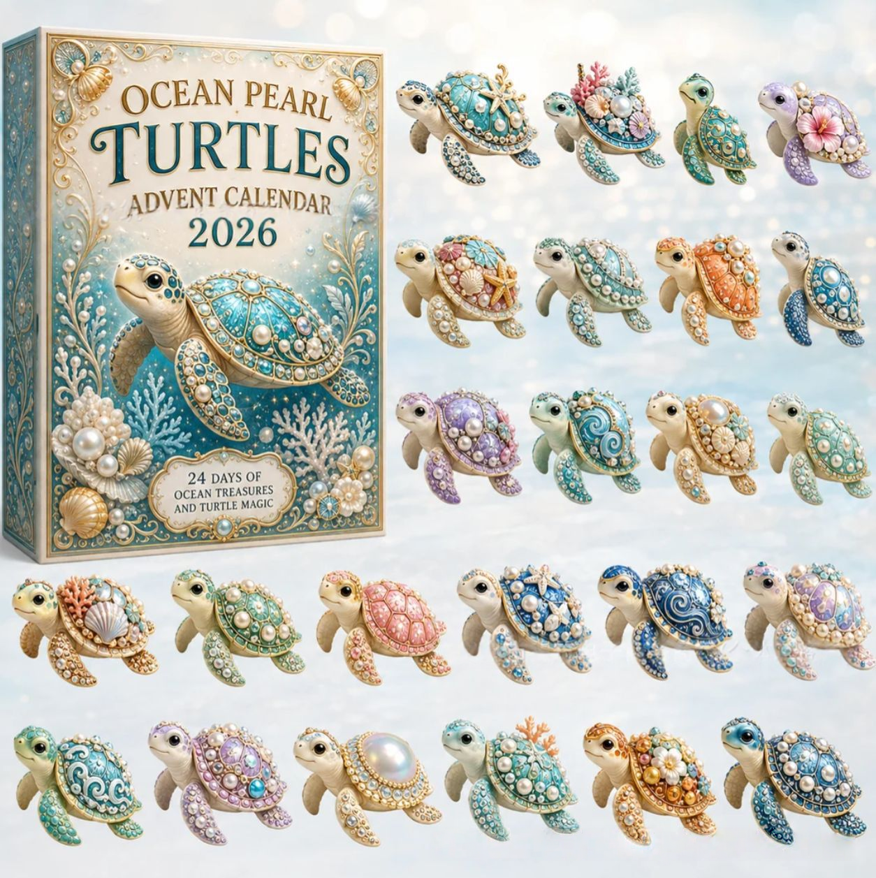 🐢 Ocean Pearl Turtles Advent Calendar 2026