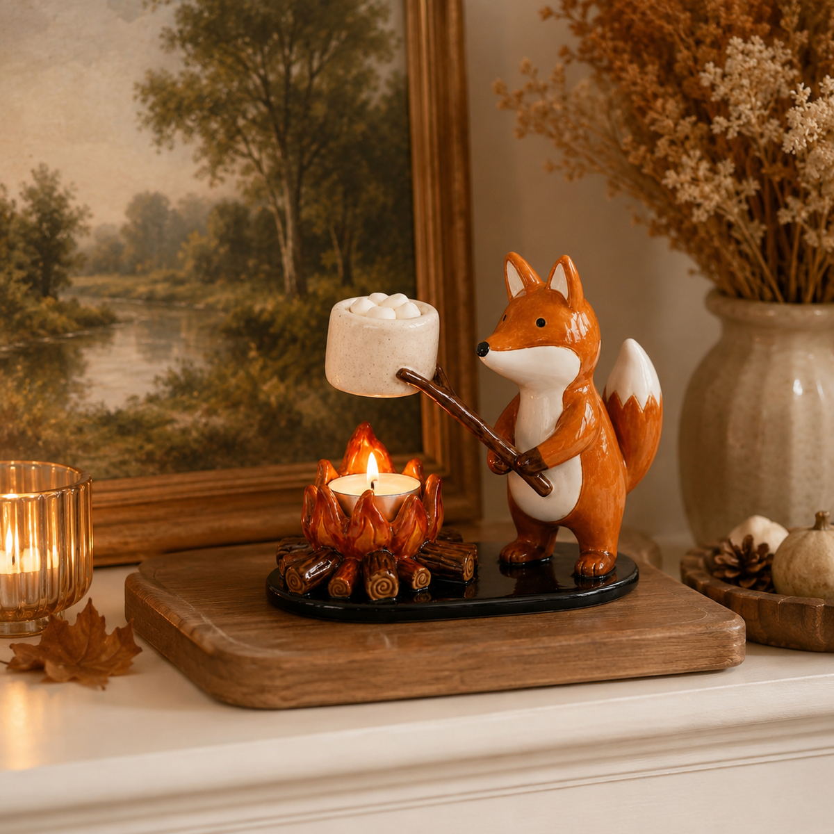 🐱🔥Cute Animal Campfire Tealight Candle Holder- 3 Styles Available