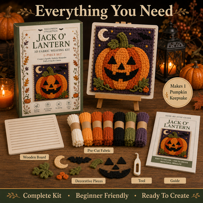 🎃 Halloween Fabric Weaving Kit