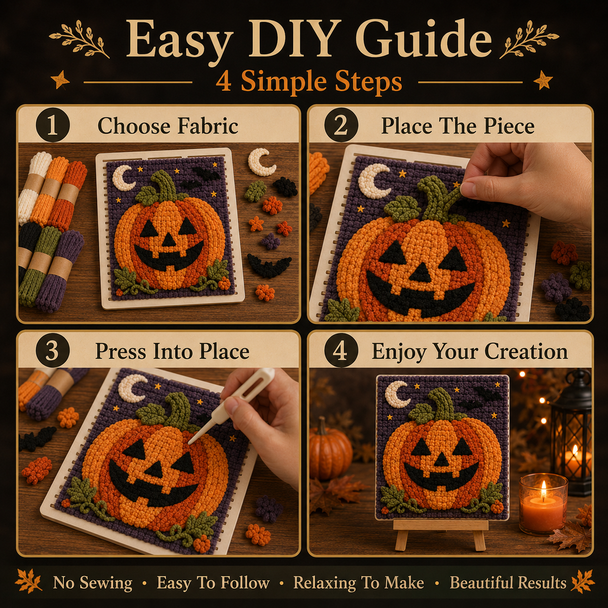 🎃 Halloween Fabric Weaving Kit
