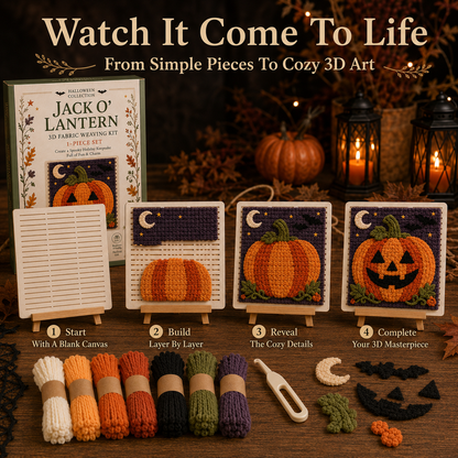 🎃 Halloween Fabric Weaving Kit