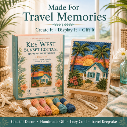 🗺️ American Destinations Fabric Weaving Kit