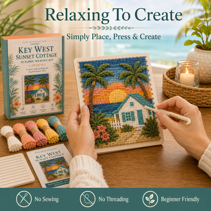 🗺️ American Destinations Fabric Weaving Kit