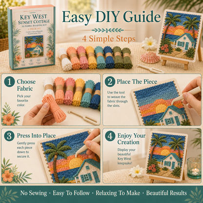 🗺️ American Destinations Fabric Weaving Kit