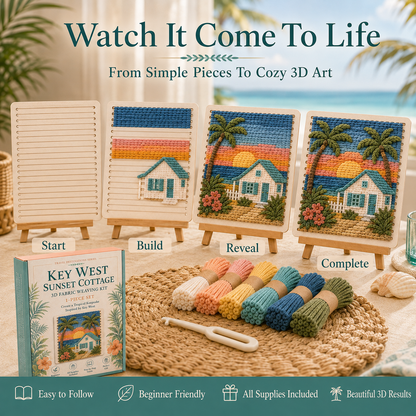 🗺️ American Destinations Fabric Weaving Kit