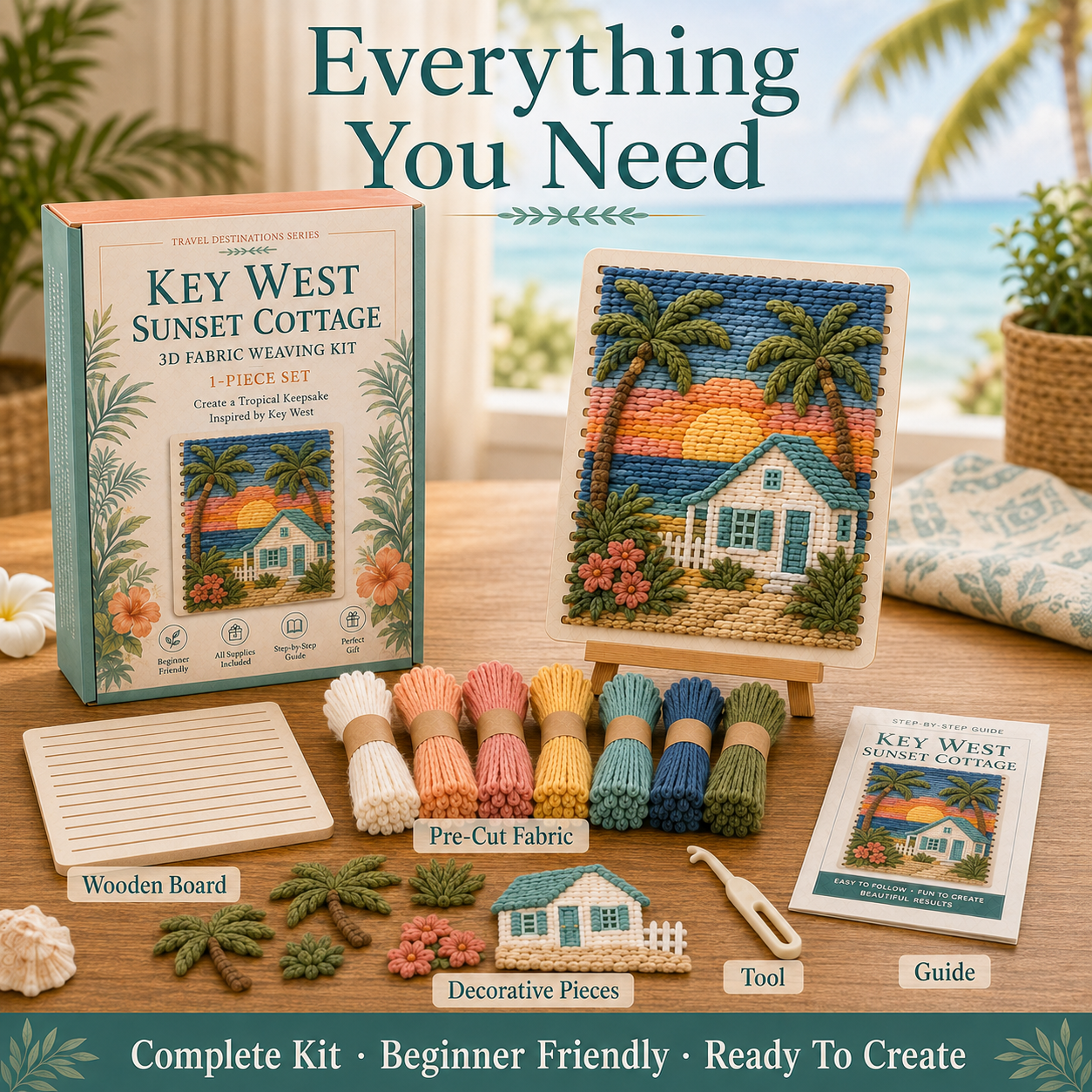 🗺️ American Destinations Fabric Weaving Kit