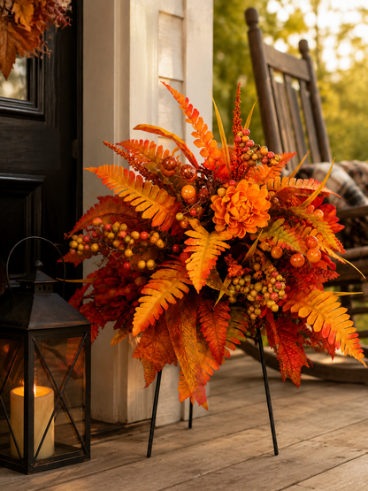💥Hot Sale 49% off 🍂 Autumn Harvest Floral Garden Stake Arrangement