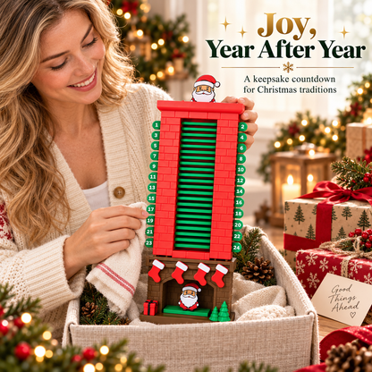 🎅 Mechanical Santa Chimney Christmas Countdown Calendar