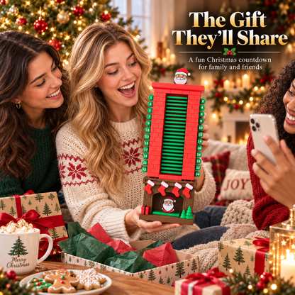 🎅 Mechanical Santa Chimney Christmas Countdown Calendar