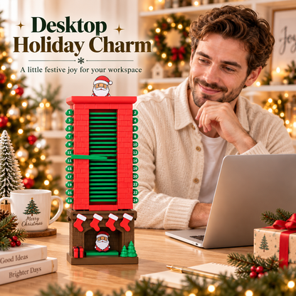 🎅 Mechanical Santa Chimney Christmas Countdown Calendar