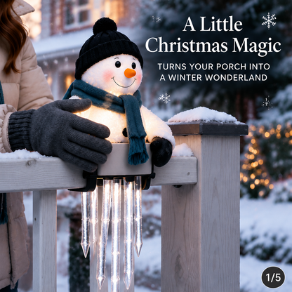 ❄️WinterGlow Snowman Icicle Light Decor
