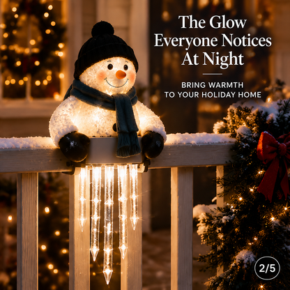 ❄️WinterGlow Snowman Icicle Light Decor