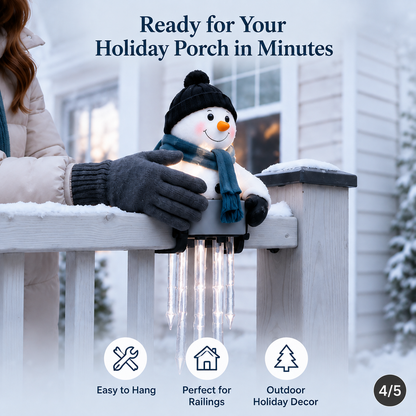 ❄️WinterGlow Snowman Icicle Light Decor
