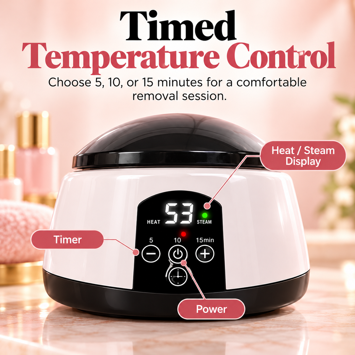 💅  Steam Gel Nail Remover – Timed Heat & Steam for Easier At-Home Gel Removal ✨